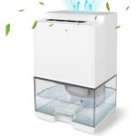 Dshumidificateur 1000ml, deshumidificateurs d air electrique silencieux pour des pices jusqu' 20m, ...