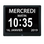 Lablanc - horloge calendrier num�rique one piece 7 pouces avec date et heure, horloge alzheimer pour ...