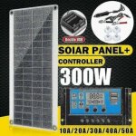Lablanc - kit solaire portable 300w  haute efficacit: modules photovoltaques monocristallins de panneaux ...