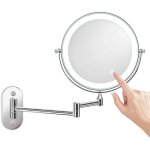 Lablanc - miroir grossissant mural de 8 pouces x10 miroir de maquillage led avec arr�t automatique de ...