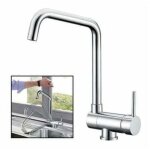 Lablanc - mitigeur d'évier bec rabattable 360° rotatif en acier nickel brossé robinet cuisine repliable ... Lablanc - mitigeur d'évier bec rabattable 360° rotatif en acier nickel brossé robinet cuisine repliable ...