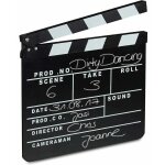 Noir clap de cin�ma hollywood film clapet sc�ne inscription d�co hxlxp: 26 x 30 x 30 cm