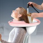 Plateau portable - lavabo, bac a shampooing domicile, bac pour laver les cheveux, bassin gonflable, bassin ...