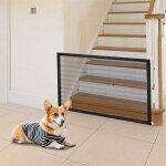 Porte magique pour chien 110 � 72 cm, enceinte de s�curit� pour chien portable, barriere extensible pour ...