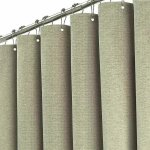 Rideau de douche en tissu stall tan, 90x180cm ensemble de rideaux de douche en tissu r�sistant textur� ...