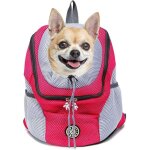 Sac à dos de transport pour chien - respirant, imperméable - pour petits chiens et chats - sac à dos ... Sac à dos de transport pour chien - respirant, imperméable - pour petits chiens et chats - sac à dos ...