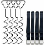 Set d'ancrage pour trampoline,  toute preuve trampoline kit d'ancrage, kit d'ancrage au sol avec 4 ...
