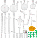 Laboratoire essentiel distillateur d'huile chimie organique ensemble verrerie ensemble complet entonnoir ...