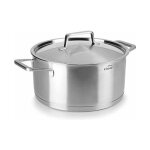 Lacor - casserole inox avec couvercle, capacit 1, 5 litre, 16 cm, adapt  tous les feux