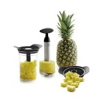 Coupe - ananas et plucheur avec pot, comprend un rcipient en plastique sans bpa, passe au lave - vaisselle, ...
