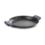 Plat  paella lacor 5 portions - pole  paella 32 x 4, 5 cm avec poignes en silicone antiadhsives, ...