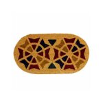 Tapis d'entr�e calcutta cocco / pvc ov. 40x75 ladydoc 03832