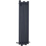 Hudson reed - laeto ? radiateur aluminium design vertical ? anthracite - 160 x 39 cm