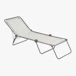 Bain de soleil - transat piscine et jardin - chaise longue pliant - siesta l - batyline� iso - beige ...