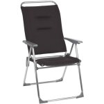 Lafuma mobilier - fauteuil camping et plage pliant - ultra - lger - alu cham - aircomfort - noir acier ...