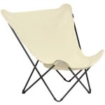 Lafuma mobilier - fauteuil papillon grande largeur - pop up xl - airlon - beige ecru