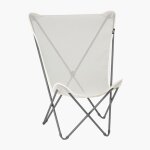 Lafuma mobilier - fauteuil papillon - maxi pop up - batyline iso - beige seigle