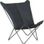 Lafuma mobilier - fauteuil pliant pop up xl bec lafuma lfm5183 gris fonc