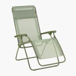Fauteuil relax transat jardin - chaise longue zro gravit - rclip - batyline iso - vert moss - lafuma ...