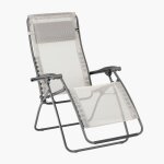 Lafuma mobilier - fauteuil relax jardin - chaise longue zro gravit - rsxa clip - batyline iso - beige ...
