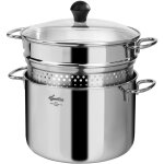 Lagostina 010175021022 casserole à pâtes 5 l 22 cm acier inoxydable Lagostina 010175021022 casserole à pâtes 5 l 22 cm acier inoxydable