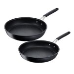 Lagostina - lot de 2 poêles antiadhésives 24 et 28cm noir 012165600002 Lagostina - lot de 2 poêles antiadhésives 24 et 28cm noir 012165600002