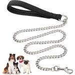 Laisse pour chien en m�tal robuste, 120cm cha�ne de laisse pour animal de compagnie � l'�preuve de la ...