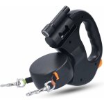 Laisse double pour 2 chiens, laisse chien enrouleur pour chien jusqu'à 25kg / 55 lb, ruban en nylon solide ... Laisse double pour 2 chiens, laisse chien enrouleur pour chien jusqu'à 25kg / 55 lb, ruban en nylon solide ...