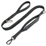 Laisse pour gros chien anti - traction (1. 65 m)?ceinture de scurit? absorption de choc + couture rflchiss ...