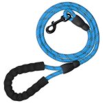 Relaxdays - laisse pour petits & gros chiens pesant jusqu'� 50 kg, r�fl�chissante, boucle rembourr�e, ...