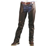 M, marron: pantalon western en cuir vieilli � effet pull - up avec fermeture � glissi�re lat�rale