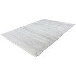Tapis rayé en acrylique avec franges à mèches courtes triomphe argenté 80x150 Tapis rayé en acrylique avec franges à mèches courtes triomphe argenté 80x150