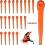 Lames d�broussailleuse 70mm, lot de 100 lames de rechange pour coupe bordure, lame tondeuse, lame plastique ...