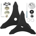 Lame de d�broussailleuse, lame de rechange en acier au carbure avec adaptateur pour tige de 25, 4 mm ...