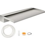 Lame deeau piscine acier inoxydable fontaine chute deeau 60 cm cascade fontaine rectangulaire lame cascade ...