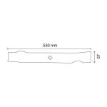 Lame mulching 5 toiles 53 cm ayp - husqvarna - bernard loisirs - jonsered - mc culloch - 134149 - 139775 ...
