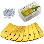 Lames de rechange en titane - pour tondeuse robot husqvarna automower gardena - avec carbure de titane ...