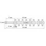 Lame sup�rieur taille haies alpina dolmar, kawasaki, oleo mac, makita