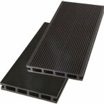 Green outside - lames terrasse composite anth. 2. 60m - garantie 7 ans - r�versibles - couleur anthracite ...