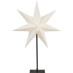 Lampadaire poinsettia frozen de toile en papier 3d nol en blanc, lampadaire toile dcoratif avec interrupte ...