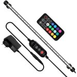 Lampe aquarium led, rgb avec t�l�commande sans fil �tanche led lumi�re aquarium d'�clairage - 112. 5cm ...