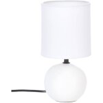 Lampe cramique timo blanc mat h25cm atmosphera crateur d'intrieur