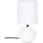 Lampe c�ramique tim�o blanc mat h25cm atmosphera cr�ateur d'int�rieur