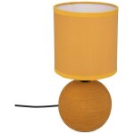 Atmosphera - lampe boule en céramique striée jaune moutarde timéo, hauteur 25 cm, design moderne, livraison ... Atmosphera - lampe boule en céramique striée jaune moutarde timéo, hauteur 25 cm, design moderne, livraison ...