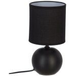Lampe boule en céramique noire mate timéo, hauteur 25 cm, design moderne, livraison gratuite Lampe boule en céramique noire mate timéo, hauteur 25 cm, design moderne, livraison gratuite