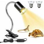 Lampe chauffante tortue, lampe tortue terrestre avec base longue 360rotation et temporis, lampe uv ...