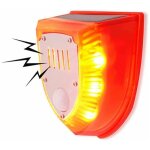 Lampe dalarme solaire de 100 db led solaire de scurit avec dtecteur de mouvement sirne sonore dextrieur ...