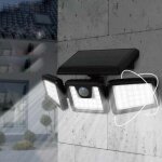 Lampe d'extérieur à capteur de mouvement solaire, 70 lampes d'extérieur à led blanc froid 650lm, lampe ... Lampe d'extérieur à capteur de mouvement solaire, 70 lampes d'extérieur à led blanc froid 650lm, lampe ...