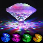 Lampe flottante piscine couleur, lumi�re de bain disco, lumi�re led submersible ip68, lumi�re sous - ...