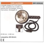 Lampe halog�ne 55w 12v avec bo�tier en abs - prise allume - cigare et interrupteur